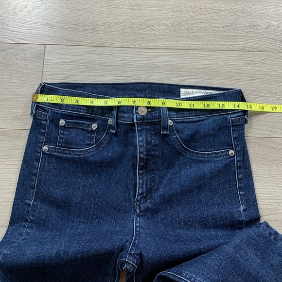 Rag & Bone 10 inch Skinny Capri Dark Paz Jeans - Picture 9 of 12